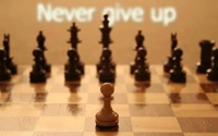 never give up